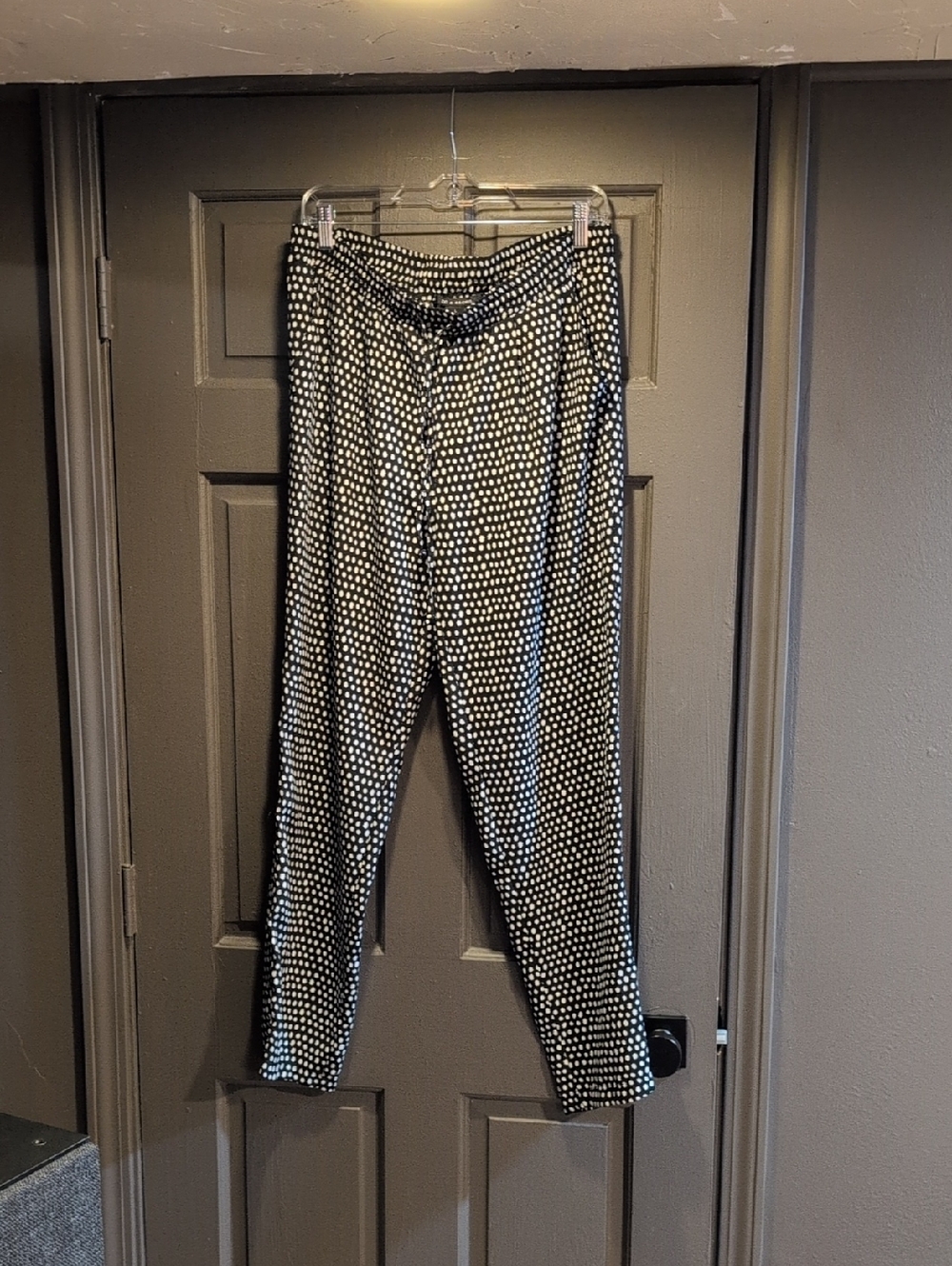 Zac & Rachel Black and White Polka Dot Skinny Pants